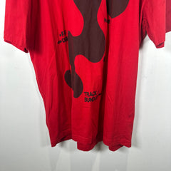 Mowalola Red 'Track' Graphic T-Shirt Size XXXL