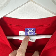 Mowalola Red 'Track' Graphic T-Shirt Size XXXL
