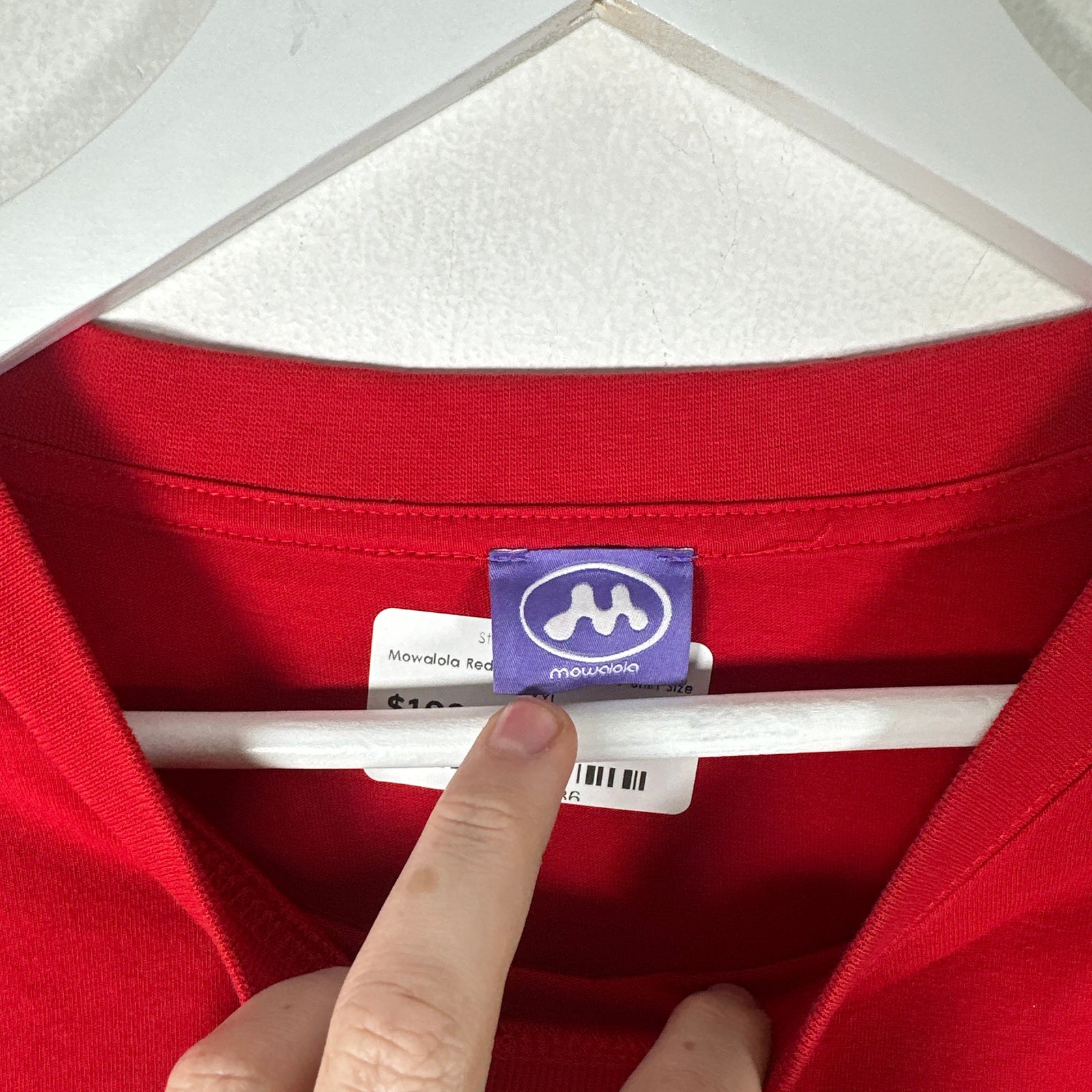 Mowalola Red 'Track' Graphic T-Shirt Size XXXL