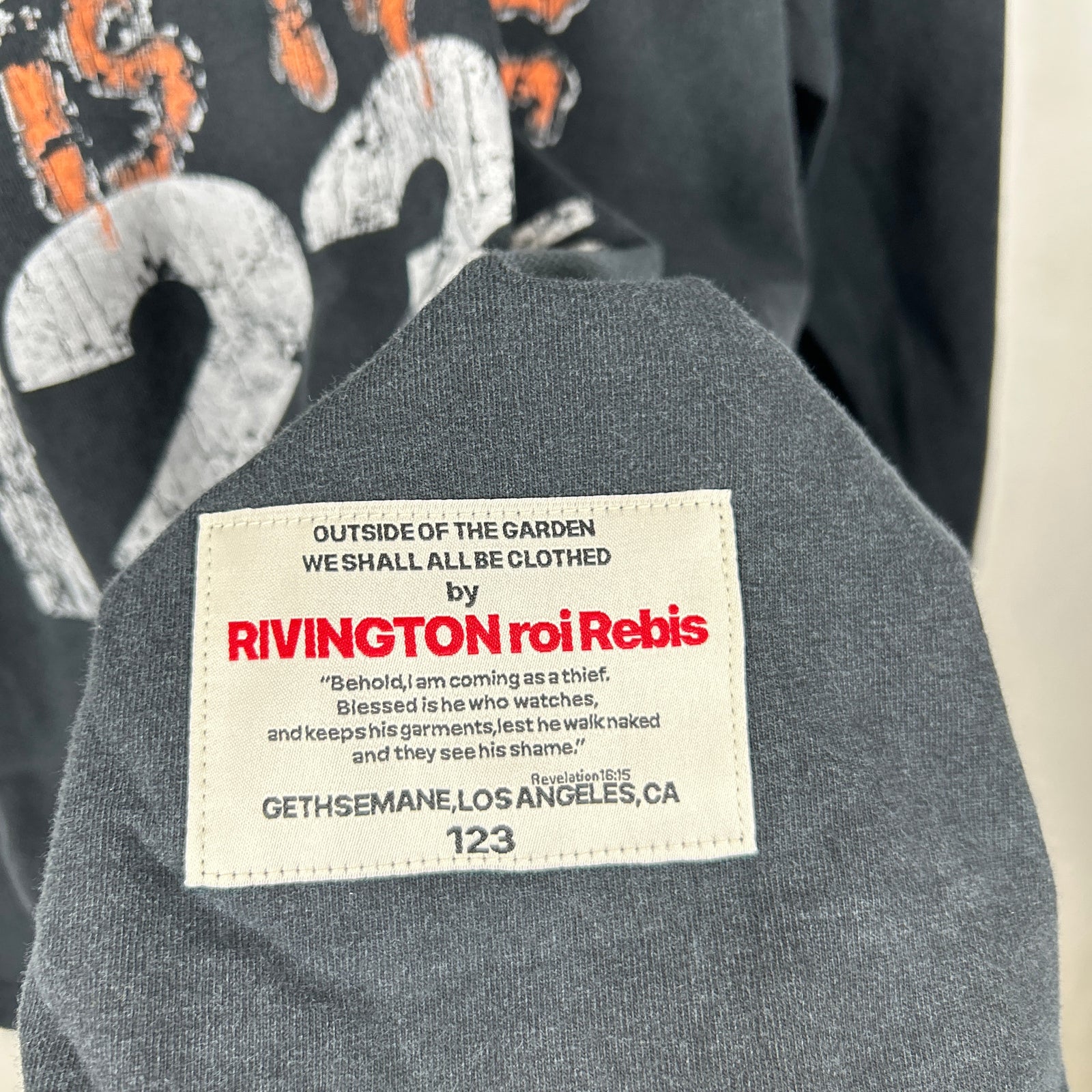 RIVINGTON roi Rebis Gray 'Miami Vice' Long-Sleeve T-Shirt Size XXL