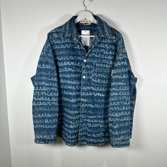 Marni Logo Scrible Denim Shirt Size XL