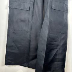 Rick Owens Black Woven Silk Bela Cargo Size 48