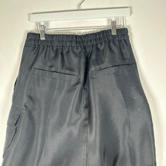 Rick Owens Black Woven Silk Bela Cargo Size 48
