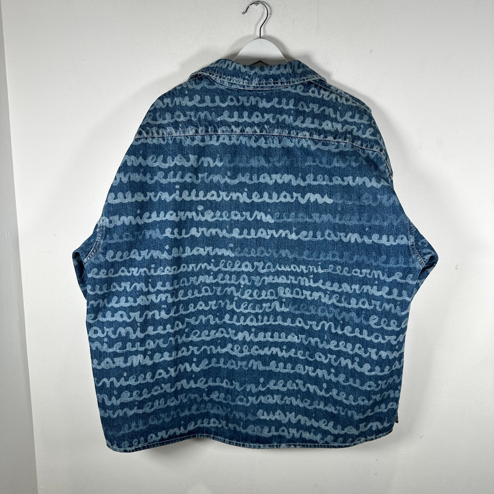 Marni Logo Scrible Denim Shirt Size XL