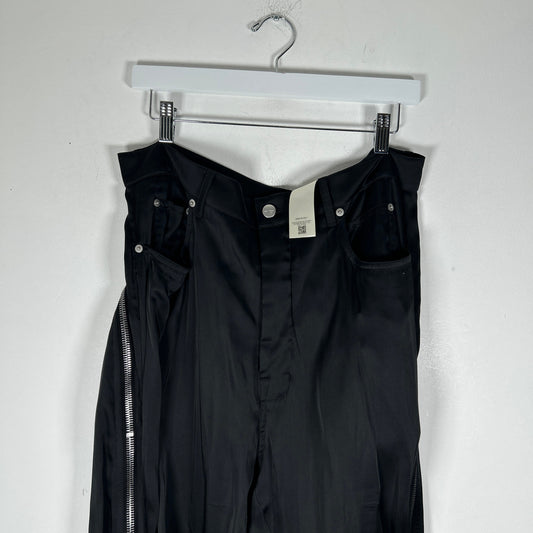 Rick Owens Black 'Satin' Bolan Banana Pants Size 34