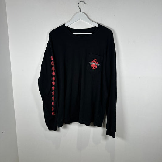 Chrome Hearts Red Eternal Vine Dagger Graphic Longsleeve Size XL