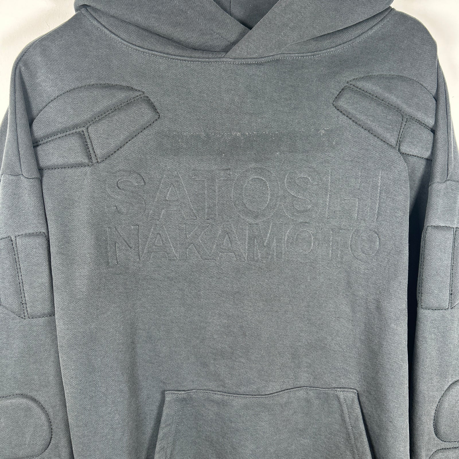 Satoshi Nakamoto Padded Moto Hoodie Size L