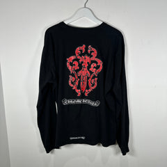 Chrome Hearts Red Eternal Vine Dagger Graphic Longsleeve Size XL