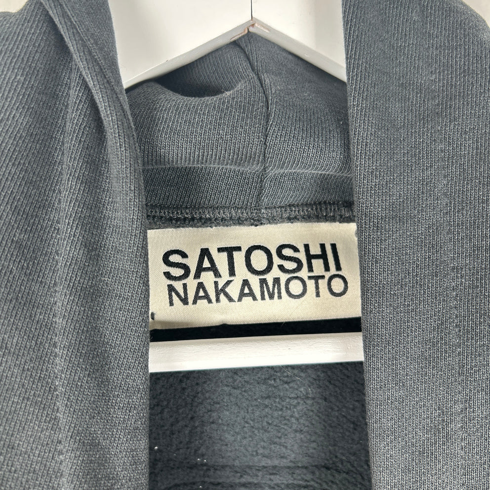 Satoshi Nakamoto Padded Moto Hoodie Size L