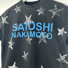 Satoshi Nakamoto Stars Graphic T-Shirt Size XS