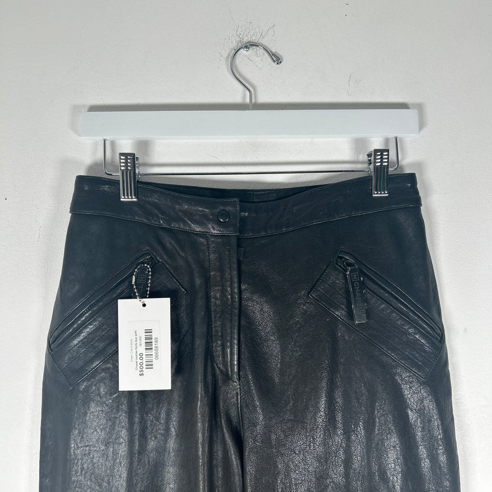 Chanel Leather Pants Size 40FR