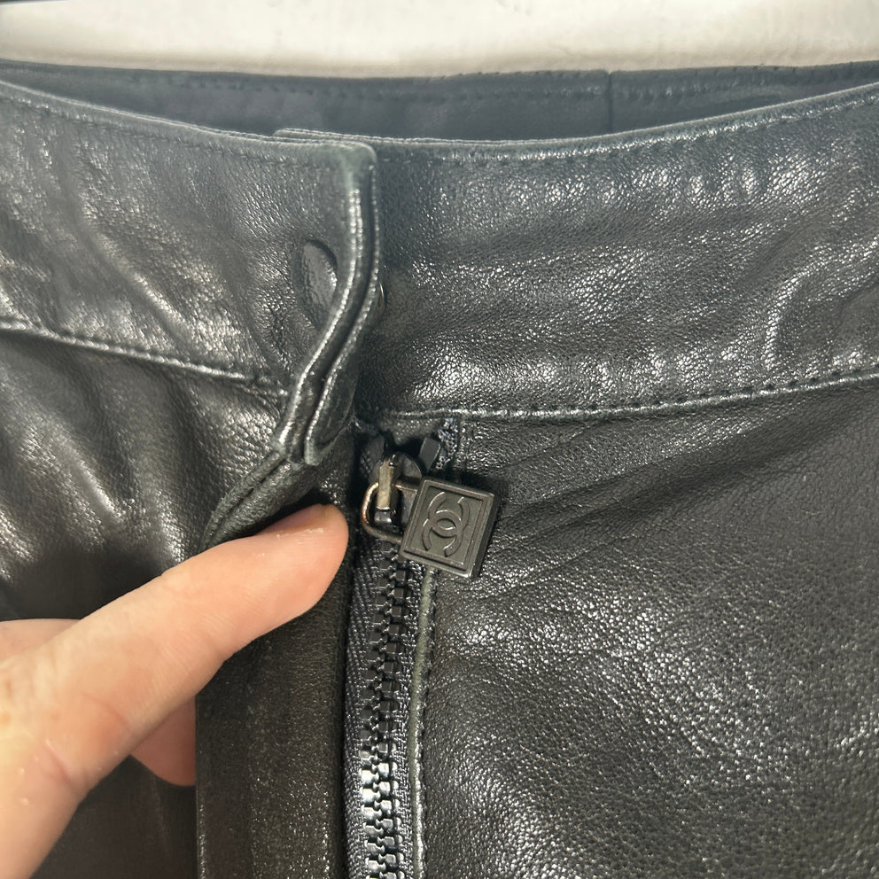 Chanel Leather Pants Size 40FR