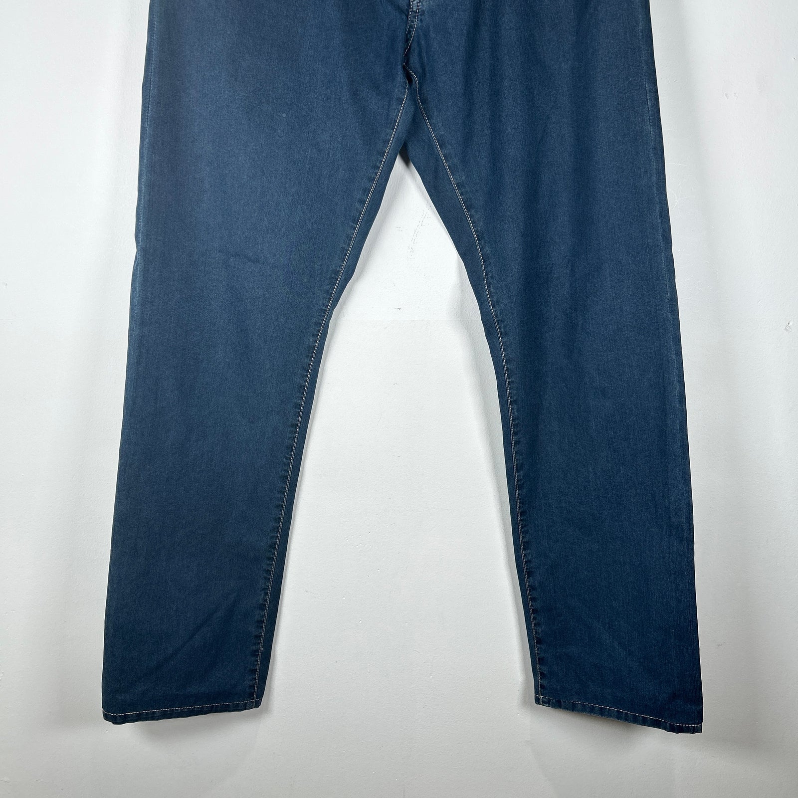 Canali Blue Wash Denim Jeans Size 52it