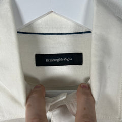 Zegna Navy Stripe Polo Size M