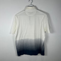 Zegna Navy Stripe Polo Size M