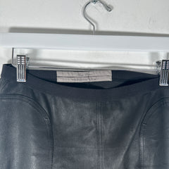 Rick Owens 'Phlegethon' Black Leather Leggings Size 48