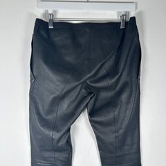 Rick Owens 'Phlegethon' Black Leather Leggings Size 48