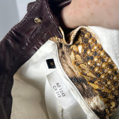 Roberto Cavalli FW03 'Gold Legacy' Leopard Pants Size M