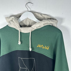 Satoshi Nakamoto 7 Stitched Color Block Hoodie Size M