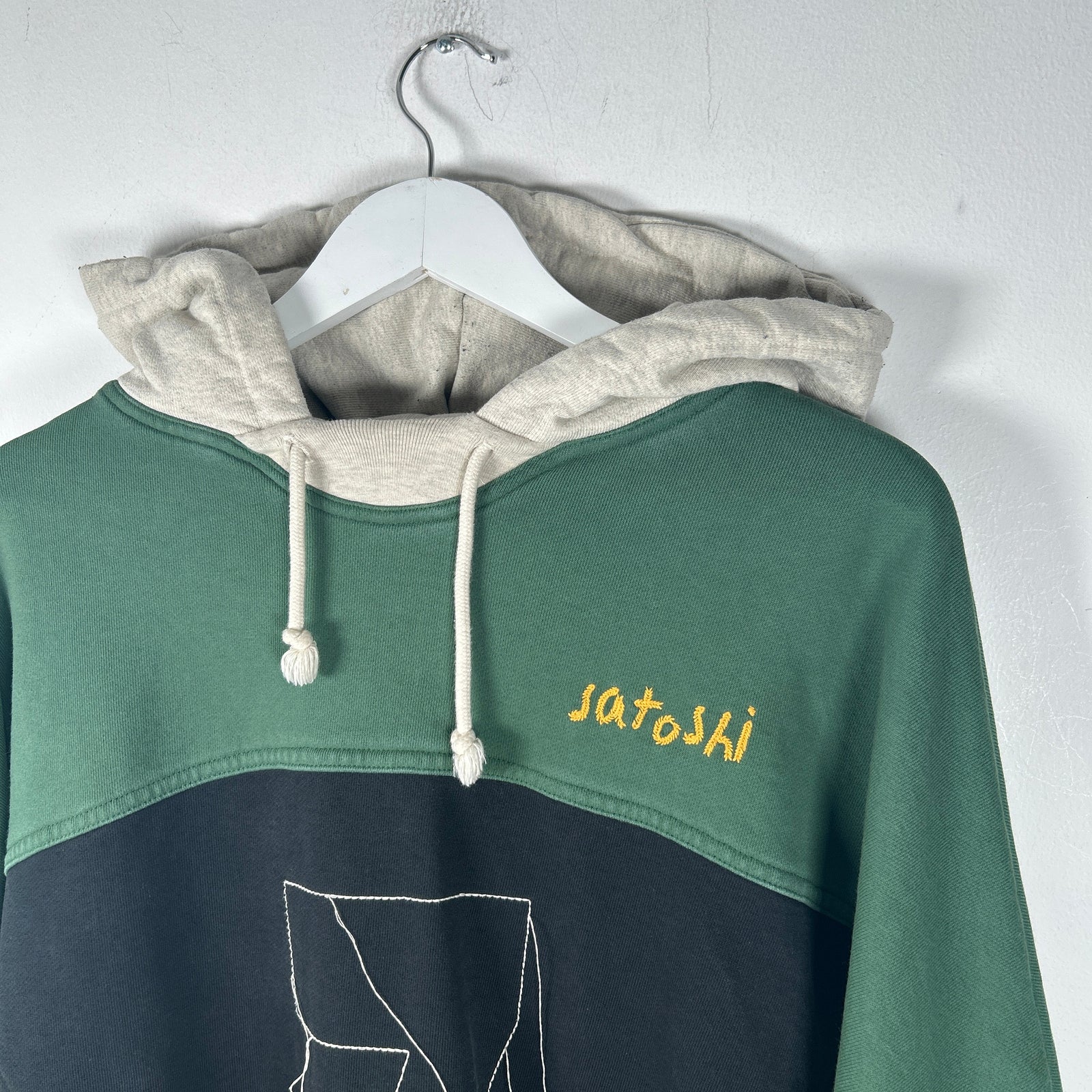 Satoshi Nakamoto 7 Stitched Color Block Hoodie Size M