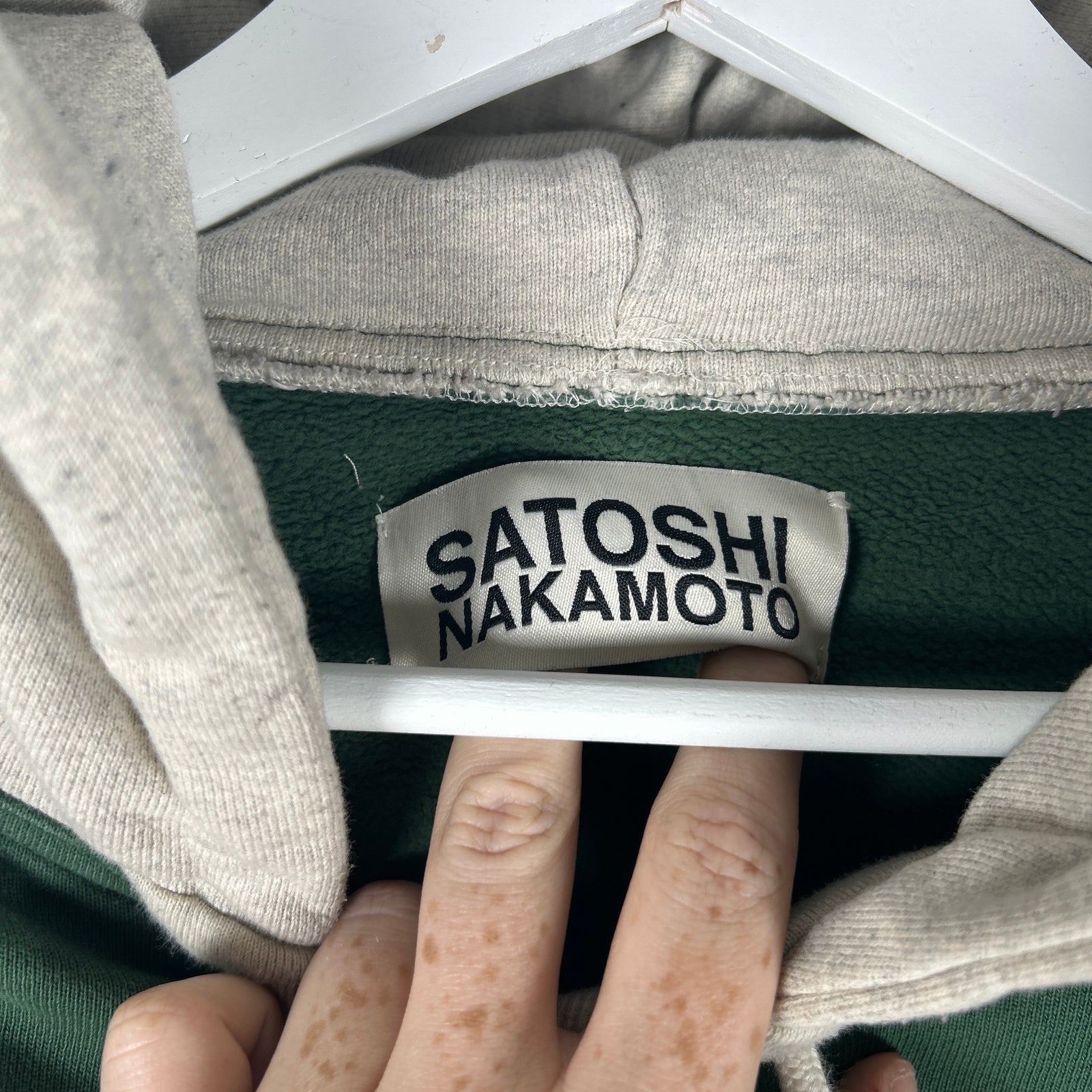 Satoshi Nakamoto 7 Stitched Color Block Hoodie Size M