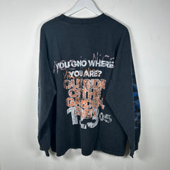 RIVINGTON roi Rebis Gray 'Miami Vice' Long-Sleeve T-Shirt Size XL