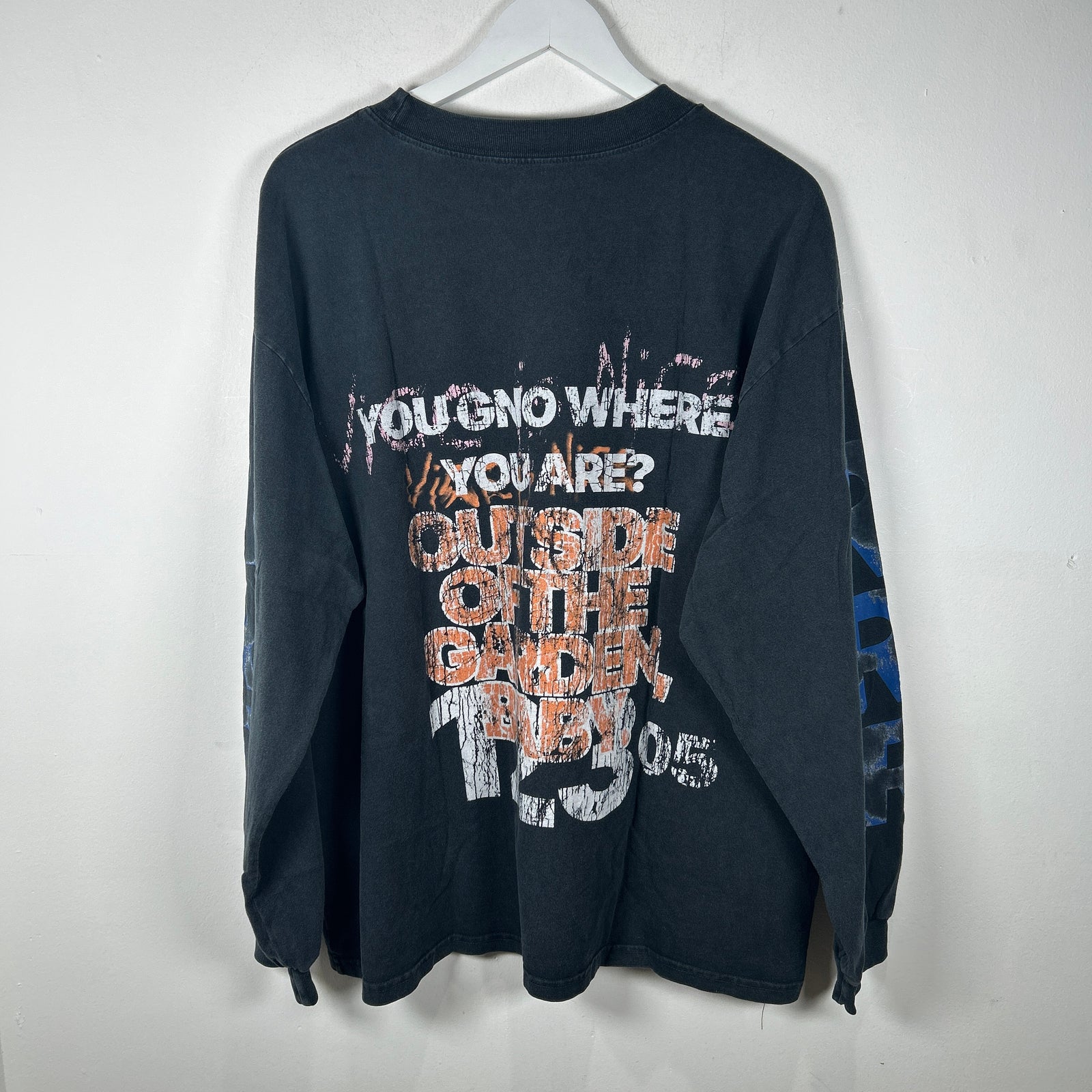 RIVINGTON roi Rebis Gray 'Miami Vice' Long-Sleeve T-Shirt Size XL