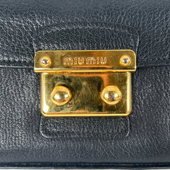 Miu Miu Madras Crossbody Leather Flap Bag