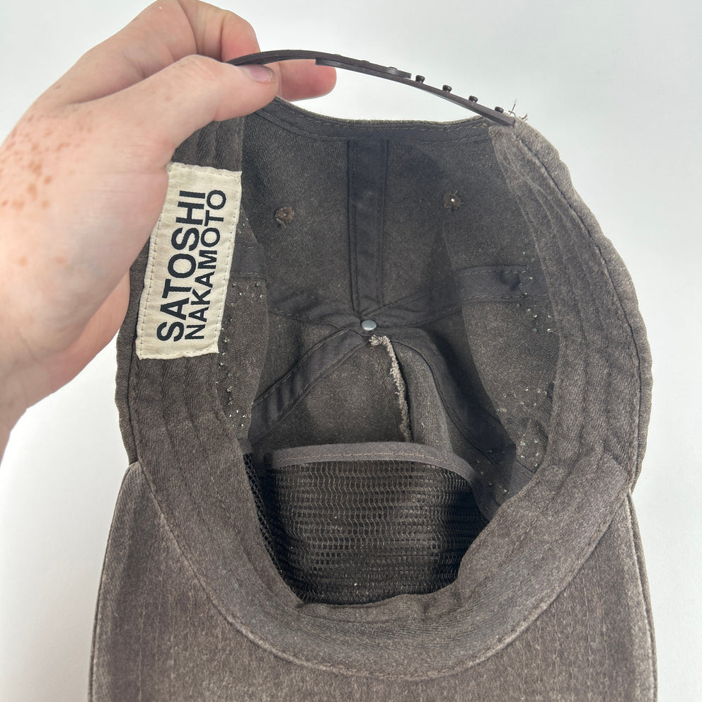Satoshi Nakamoto Studded Brown Hat