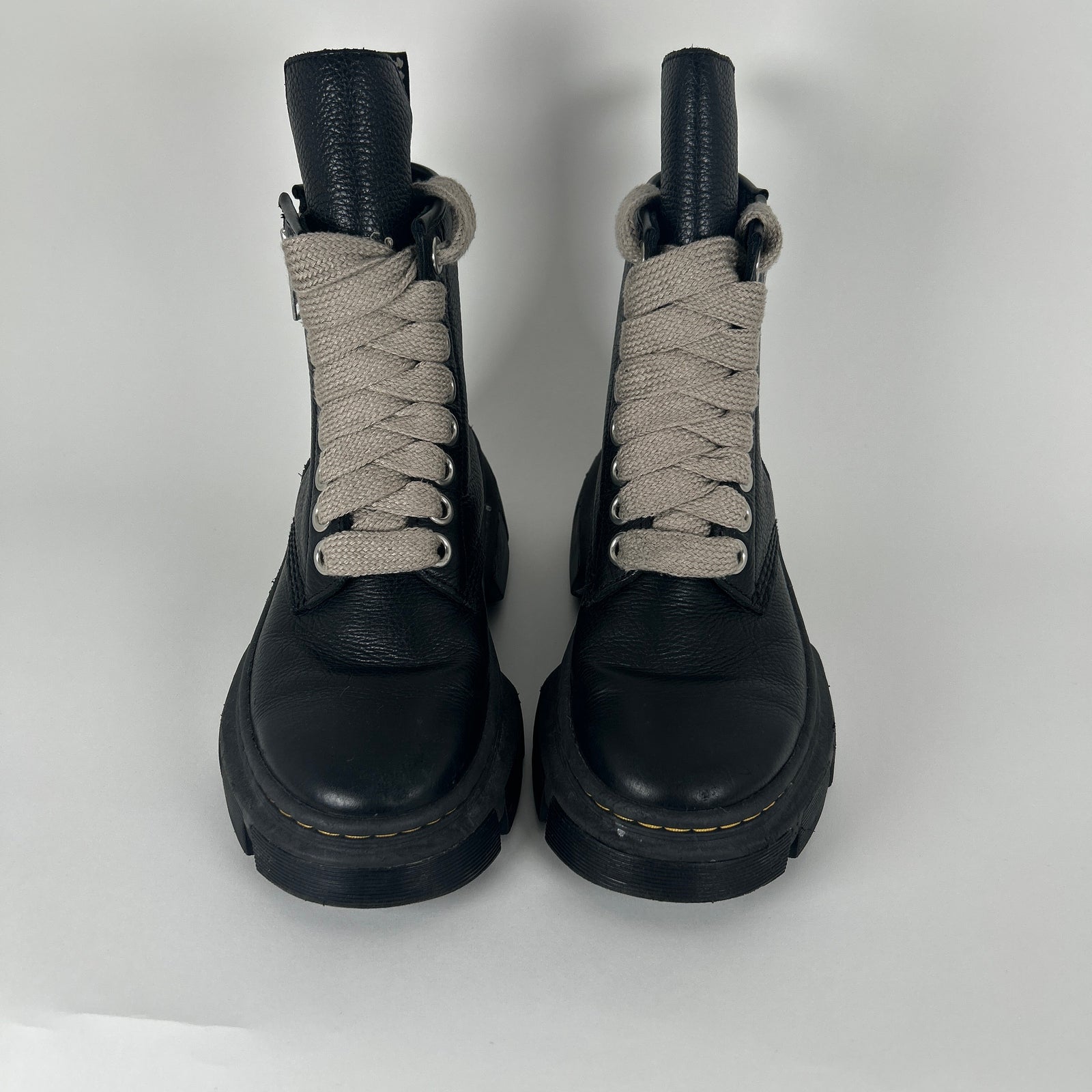 Rick Owens x Doc Marten Black 1460 DMXL Jumbo Lace Boots Size 41