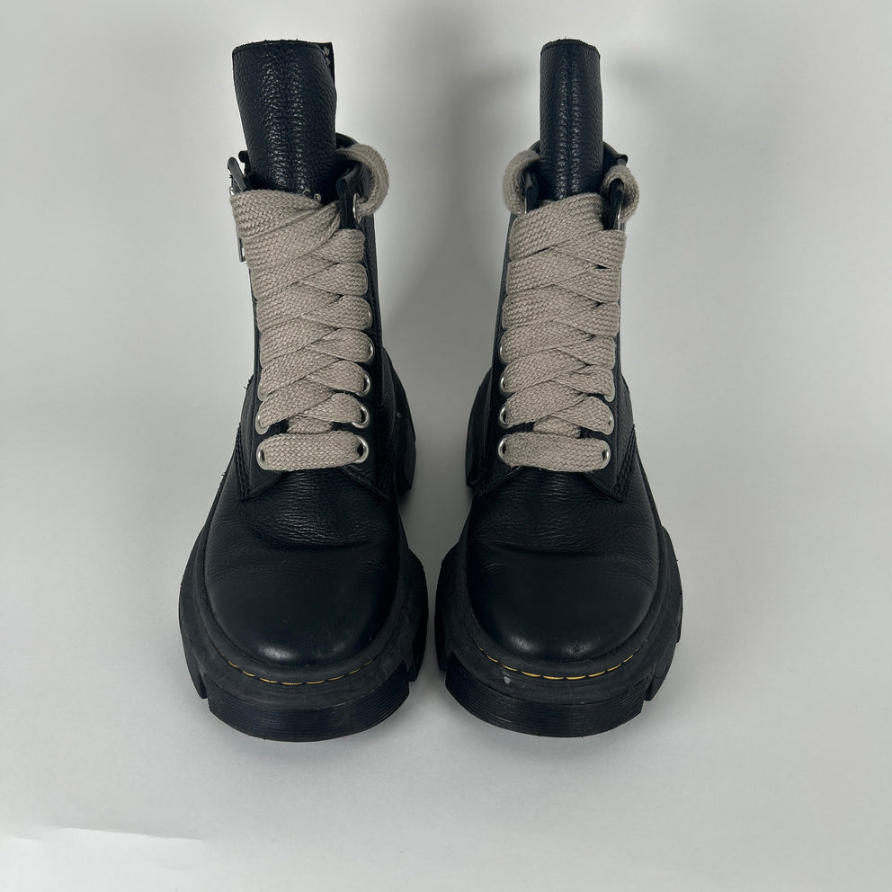 Rick Owens x Doc Marten Black 1460 DMXL Jumbo Lace Boots Size 41