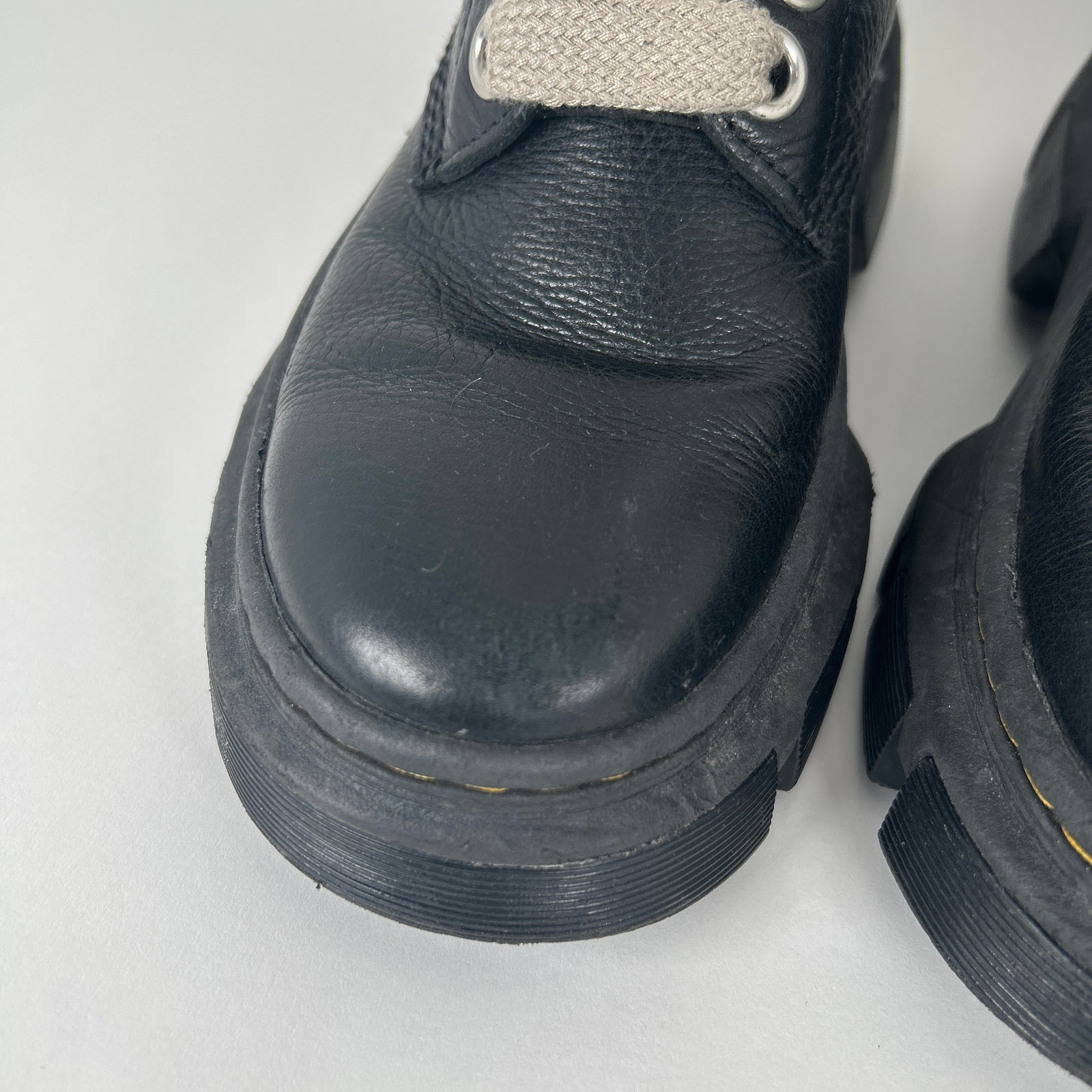 Rick Owens x Doc Marten Black 1460 DMXL Jumbo Lace Boots Size 41