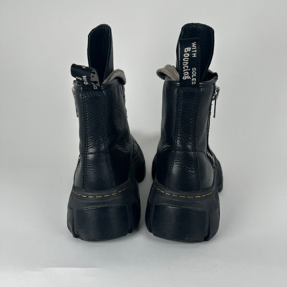 Rick Owens x Doc Marten Black 1460 DMXL Jumbo Lace Boots Size 41