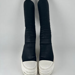 Rick Owens Black Double Bumper Sock Ramones Size 41