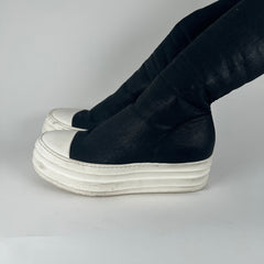 Rick Owens Black Double Bumper Sock Ramones Size 41