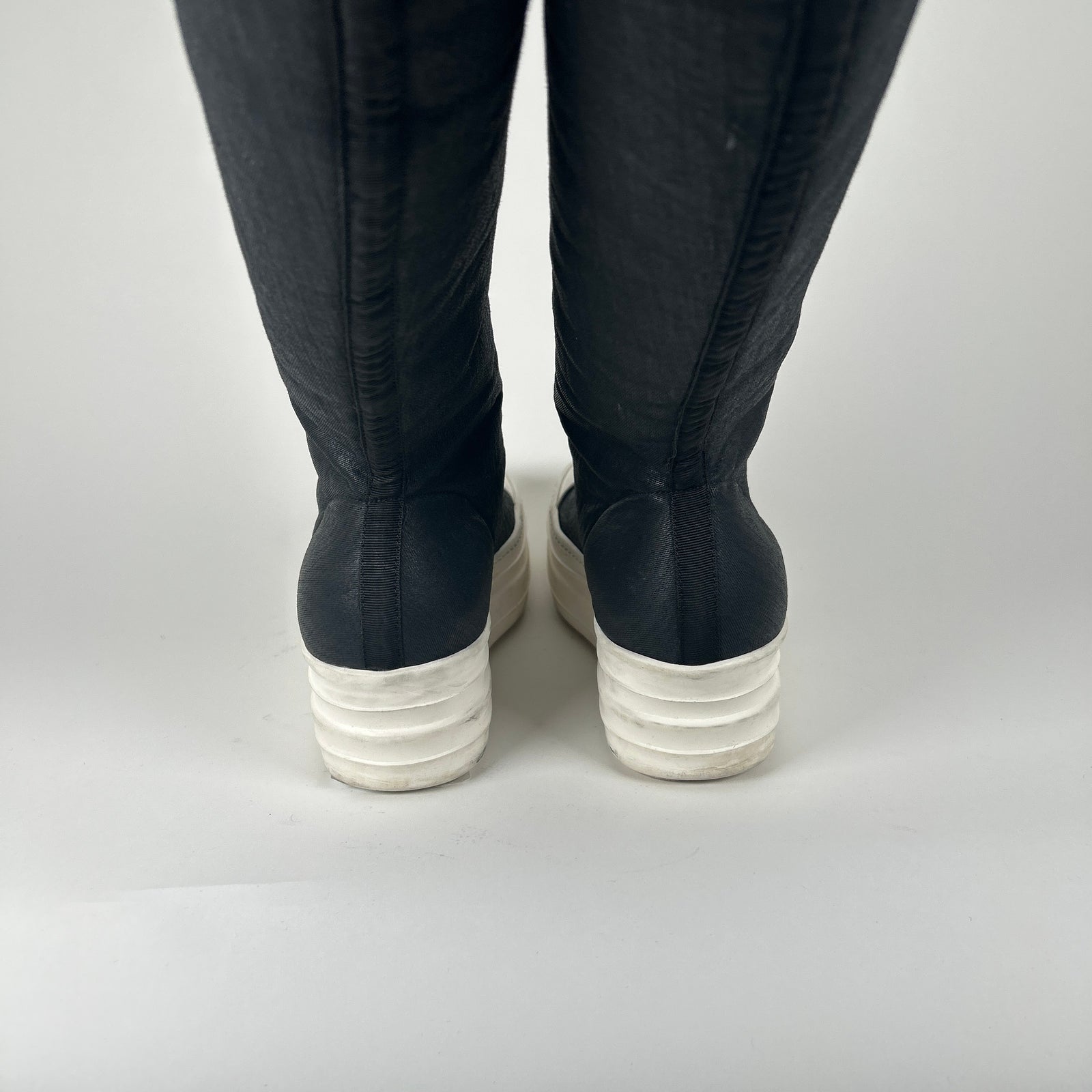 Rick Owens Black Double Bumper Sock Ramones Size 41