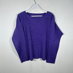 Issey Miyake Me Lavender Pleats Longsleeve Top Size L