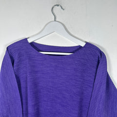 Issey Miyake Me Lavender Pleats Longsleeve Top Size L