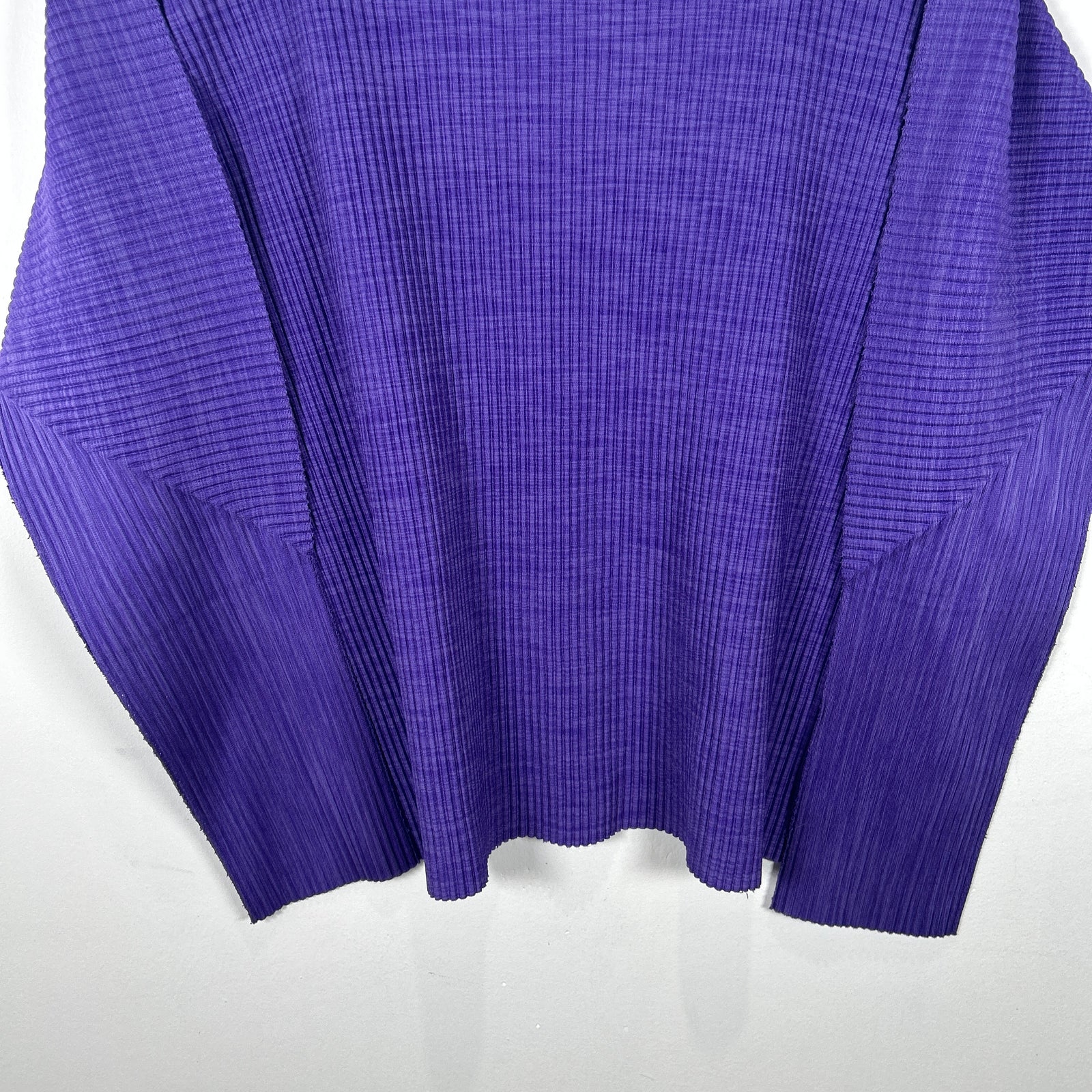 Issey Miyake Me Lavender Pleats Longsleeve Top Size L