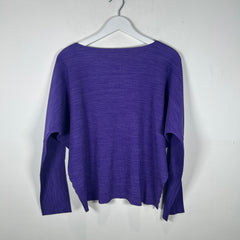 Issey Miyake Me Lavender Pleats Longsleeve Top Size L