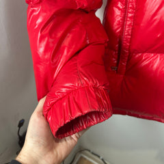 Moncler Gary Giubbotto Patched Red Puffer Size 6