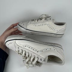 Vans Old Skool 36 Pearlized Marshmallow Low Top Size 11