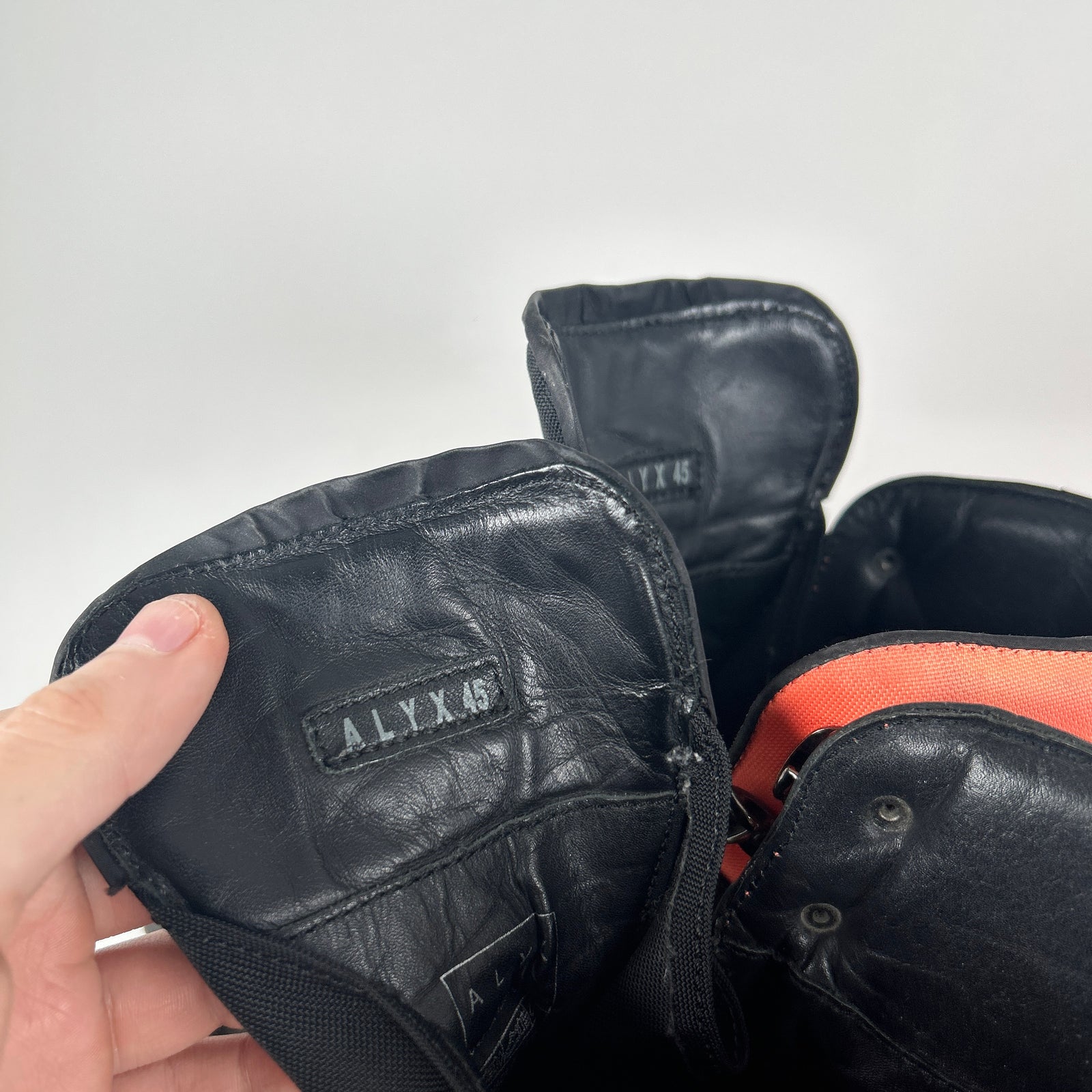 1017 Alyx 9sm x ROA Black/Orange Lace-Up Hiking Boot Size 12