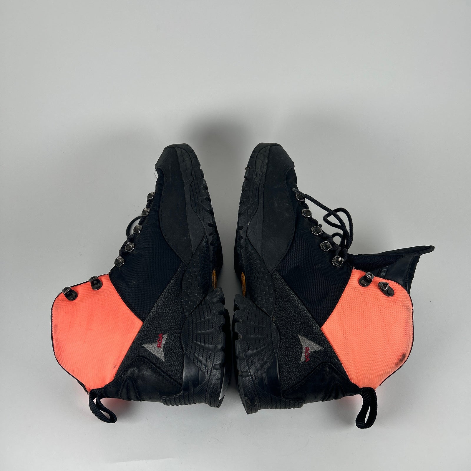 1017 Alyx 9sm x ROA Black/Orange Lace-Up Hiking Boot Size 12