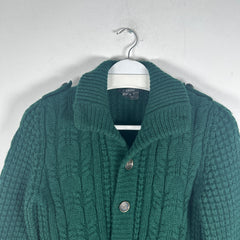 Gucci Cable Knit Green Cardigan Size S