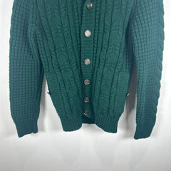 Gucci Cable Knit Green Cardigan Size S