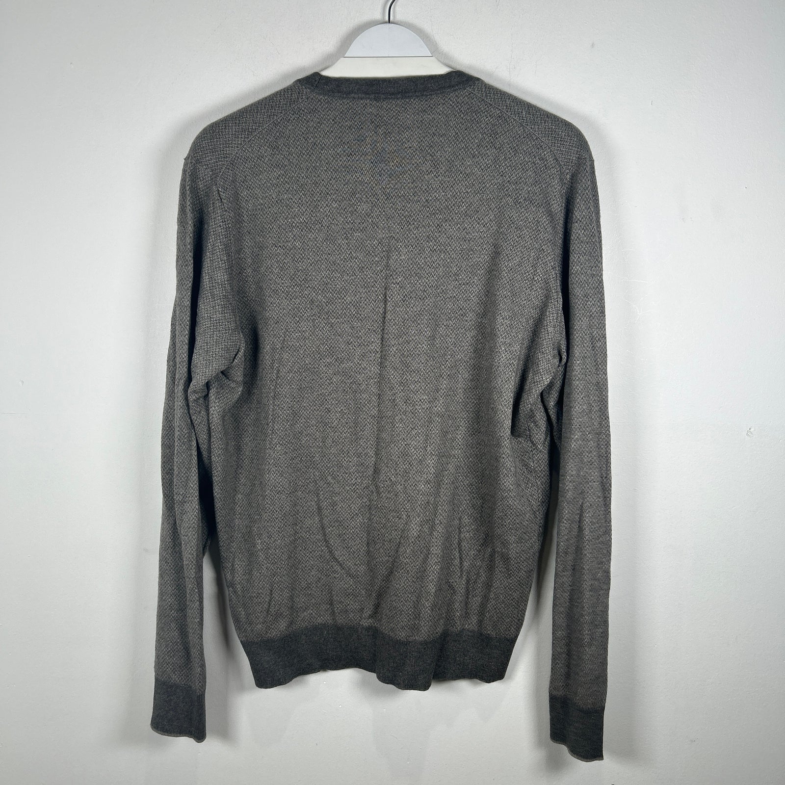 Loro Piana Grey Knit Cardigan Size 50