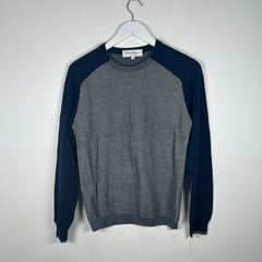 Salvatore Ferragamo Raglan Navy/Grey Size S