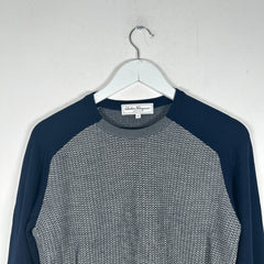 Salvatore Ferragamo Raglan Navy/Grey Size S