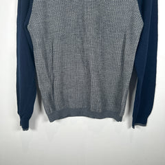 Salvatore Ferragamo Raglan Navy/Grey Size S